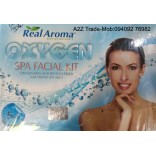Real Aroma Oxygen Spa Facial Kit, 5 in 1 Facial Kit, Oxygen Facial Kit With 24ct Gold Kit Free, On 50% Discount
